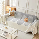 Chenille Sofa Covers Sectional Sofa Set Geometry Cover Couch with Tassel Covers Loveseat Futon Cover L Shaped Cover Washable