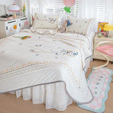 New Latex Summer Mat Summer Quilt Four-Piece Washable Summer Fabric Cooling Mattress Dormitory Soft Seat