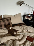 Fre Color Colion Pure Cotton Pleated Four-Piece Set Bedding Quilt Cover Pillowcase Bed eet id Pattern Chinese Sle