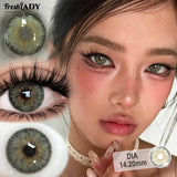 1 Pair Colored Contact Lenses Natural Brown Pupils Eyes Contact lenses Green Soft Contacts 14.20mm