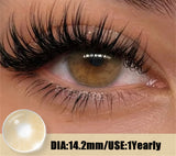 Fashion Colorful Eyes Contacts Colored Contact Lenses Yearly Blue Gray Beauty Pupils Brown Makeup Eyes Lenses 2pcs/pair