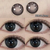 2pcs Contact Lenses With Degree Prescription Colored Pupils for Natural Effect Eyes Black Lenses Yearly Fast Shipping