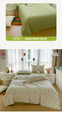 Printed Floral Summer Quilt Four Piece Set Soft Bedroom Decor Bedding Set Summer Quilt Bed Sheet With Pillowcases Home Textiles