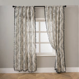 1/2pcs Semi blackout American curtains with Rod Pocket,Flower Window Curtains for Living Room,Bedroom,HomeDecor,Window Screening