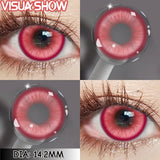 Cosplay Colored Contact Lenses - Stardust Brown & Gray Cosmetic Lens 1Pair Yearly Disposable Eye Makeup Color Contacts