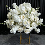 Pink Green Artificial Hydrangea Rose Anthurium Arrangement Wedding Table Centerpiece Floral Runner Party Backdrop Banquet Decor