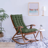 Rocking Patio Lounge Chair Cushion with Ties Overstuffed Seat Back Cushion Pad Tufted Pillow for Outdoor Indoor Home
