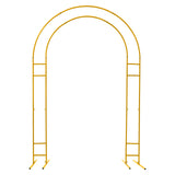7.2ft Metal Wedding Arch  with Base, Balloon Arch Backdrop Arch Stand for Wedding, Garden, Yard, Indoor Outdoor Party Decoration