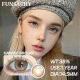 1 Pair Myopia 0~-8.00 Degree Color Contact Lenses for Eyes Natural Lenses with Prescription Diopter Eye Contacts Yearly