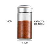 Spice Jar Seasoning Bottle Spice Pepper Salt Shaker Rotating Cover Salt Sugar Condiments Storage Container Kitchen Tools