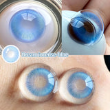 2pcs/pair Beauty Purple Contact Lenses for Eyes Myopia Colored Contact Lenses Natural Blue Lens Fashion Cosplay Pupils