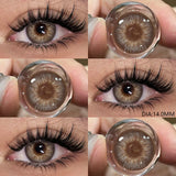 Color Contact Lenses For Eyes 1pair Yearly Natural Eye Green Color Lens Cosmetic Soft Eye Lenses Beauty Pupils Blue Lenses
