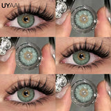 Contact Lenses Beauty Blue Lens Siri Series Color Contact Green Eye Contacts Makeup Gray Lens Choice Natural Brown pupils