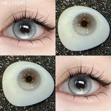 2PCS Colored Beautiful Pupil Contact Lenses Myopia Cosmetic for Artificial pupil Degree lens Prescription Yearly