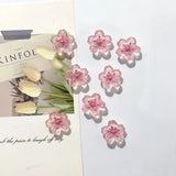 7pcs Pink Cherry Blossom Magnets, Cute Decorative Fridge Magnets for Office Whiteboard, Lockers, Dishwashers Kitchen Home Decor
