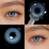 Eye Eyes Color Contacts Colored Contact Lenses Lens Cosmetics Beauty Blue Green 14.5mm 2Pcs 6 Months Half Year Use
