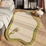 Thicken Washable Floor Mat Home Non-slip Lounge Rug Light Luxury Living Room Decoration Plush Carpet Irregular Rugs for Bedroom