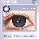 2pcs Half-Year Colored Contacts 14.5mm Big Diameter High Moisture Lenses for Daily Wear Cosplay Brown Grey Blue