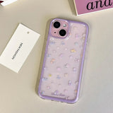 Luxury Flower Soft Clear Case for IPhone 16 15 14 13 12 Pro Max Shockproof Flower Transparent Case Fundas Coque