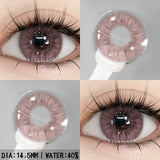 1Pair New Color Contact Lenses for Eyes Purple Lenses Gray Pupils Lens Brown Eye Lens Yearly Cosmetic Blue Eye Contacts
