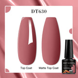 7ml Rubber Base Nail Gel Polish Nude Milky White DIY Nail Art Soak Off Gel Polish Semi Permanent Painting UV Vernis
