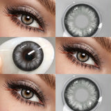 14.50mm Blue Colored Contact Lenses, Large Pupil Effect, Hydrating Soft Lens for Girls, Trendy Douyin Style Eye Makeup
