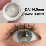 14.5mm High Pigment Colored Contacts 2pcs Free Shipping Half Yearly Big Diameter Red Brown Blue Lenses for Party Daily