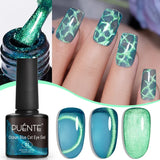 7.5ML Green Crystal Cat Magnetic Gel Nail Polish Shiny Green Glitter Cat Eye Gel For Manicure Soak Off UV Nail Art Varnish