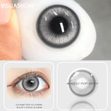 1 Pair Anime Cosplay Colored Contact Lenses, Yearly Disposable Soft Lens, Magic Pop Style for Party & Cute Eye Beauty