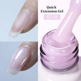 Wine Red Jelly Gel Nail Polish Glitter Nude Translucent Quick Extension Gel Semi Permanent Varnish UV Gel Nail Art 1