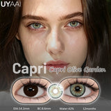 Natural Blue Colored Contact Lenses Blue Contact Lenses Capri Series Cosmetic Lens New Style 2Pcs