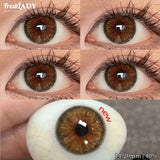 1 Pair Cleopatra Series Colored Contact Lenses Natural Brown Pupils Eyes Contact lenses Green Soft Contacts 14.20mm