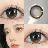 2PCS Yearly Use Colored Contact Lenses for Eye Natural Pupils Grey Contact Lenses Beauty Cosmetics High Quality Lens