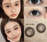 1 Pair Nature Color Eyes Contacts Lenses Myopic Prescription -0.00 to -8.00 Pupils Brown High Quality  Lens