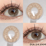 2pcs Blue Natural Color Contact Lenses for Eyes Brown Lenses Colorcon Korean Lenses Yearly Beauty Brown Eye Contacts