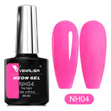7.5ml Nail Gel Polish Ultra Neon Pink Summer Gorgeous Color Soak Off UV LED Gel Varnish Glitter Lacquer Nail Manicure