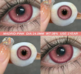 1Pair Fashion Makeup Pampas Series Yearly Purple Contacts Green Eyes Color Lenses Beauty Pupils Eye Color Green Lenses