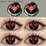 2pcs/pair crazy Halloween Colored Contact Lenses for Makeup Eyes Big Pupils Red Contact Lenses red series cosplay Lens