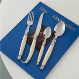 Western Food Set Tableware Korean Stainless Steel Knife and Fork Salad Steak Knife Fork Spoon Four Piece Set