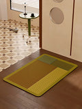 Ins Style Striped Diatom Mud Bath Mat Super Absorbent Quick Dry Bathroom Rug Non-Slip Entrance Doormat for Modern Home Decor