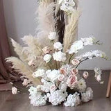 Pampas Grass Rose Table Centerpiece Ball,  Wedding Floral Arrangement，Road Lead, Event Stage, Floor Flower Ball, Window Display