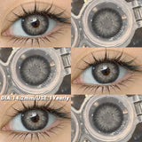 1 pair Brown Natural Color Contact Lenses for Eyes RIYADH Series Softlenses Korean Eye Makeup Fashion Blue Color Lenses