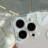 Shockproof Clear Striped Case For iPhone 16 15 14 13 12 Pro Max Soft Transparent Case Protective Back Cover Fundas