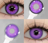 1pair Cosplay Color Contact Lenses for Eyes Yearly Purple Pupils Lens Pink Contact Lenses Halloween Beauty Eye Makeup