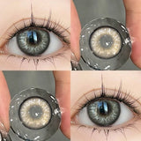 1Pair Russia Blue Color Contact Lens Pupils High Quality Cosmetic  Gray Brown Lenses Makeup Purple Eye