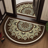 Semi-Circular Shape Wire Loop Entrance Door Mats PVC Hallway Floor Mats Kitchen Bathroom Carpets Home Decor Door Feets Area Rugs