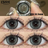 2Pcs Korea Colored Contact Lenses Diameter 14.5mm Prescription Myopia Degree-0.00to-8.00Makeup Soft Lens Eye Beauty Pupil
