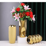 Ceramic Vase Light Luxury Tabletop Hydroponic Flower Arrangement Vases Modern Home Decoration Accessories
