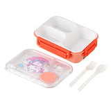Cartoon Dinosaur Pattern Lunch Box for Kids Compartments Bento Box with fork spoon Students Food Container Outdoor Picnic box
