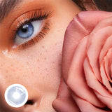 Colored Contact Lenses Lalens Queen Crystal Blue Two Tone Brown Green Gray Color Contacts Eye Lens Eyes Half Year 2Pcs